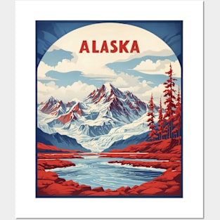 Alaska United States of America Tourism Vintage Poster Posters and Art